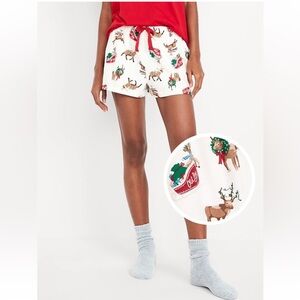 🆕 Old Navy Women’s Flannel Pajama PJ 2.5-inch inseam Shortie Shorts PJ Bottoms L